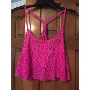 VS PINK swim cover up tank top